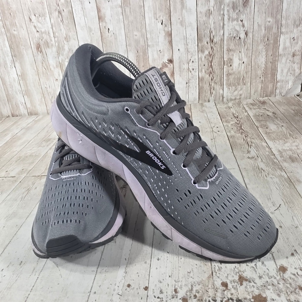Brooks Ghost 13‎ Womens 11 Running Shoes Grey Black Lavender 1203381B084 - Picture 8 of 8